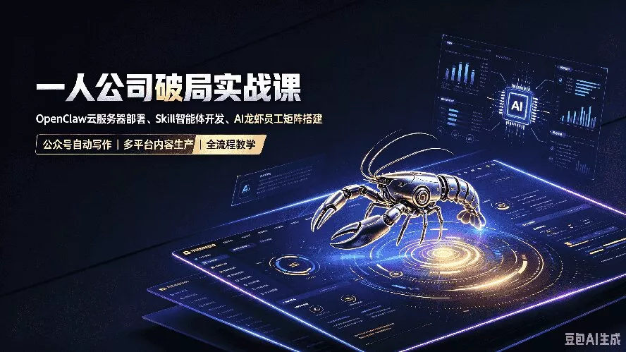 一人公司破局实战课|OpenClaw云服务器部署、Skill智能体开发、AI龙虾员工矩阵搭建,公众号自动写作与多平台内容… 一人公司破局实战课|OpenClaw云服务器部署、Skill智能体开发、AI龙虾员工矩阵搭建,公众号自动写作与多平台内容…