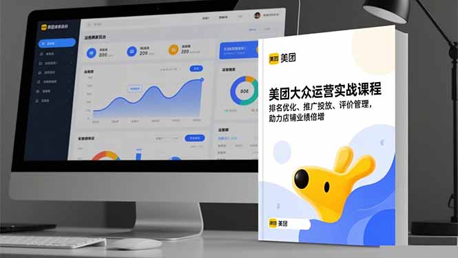 美团大众运营实战课程，排名优化、推广投放、评价管理，助力店铺业绩倍增网创项目-知识付费-在线课程-自媒体创业-网络副业-优利资源优利资源网