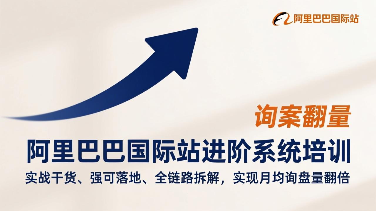 阿里巴巴国际站进阶系统培训，实战干货、强可落地、全链路拆解，实现月均询盘量翻倍网创项目-知识付费-在线课程-自媒体创业-网络副业-优利资源优利资源网